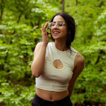 Kaos Crop Top Rib Wanita