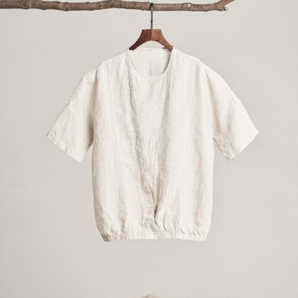 Kemeja Linen Kerah Cuban